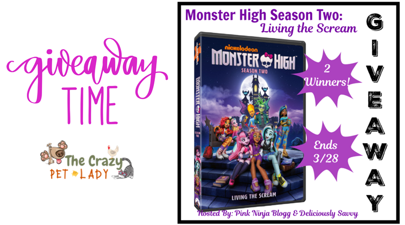 Monster High Season Two: Living The Scream Dvd Giveaway 1 MONSTER HIGH Season Two Living the Dream Giveaway TCPL