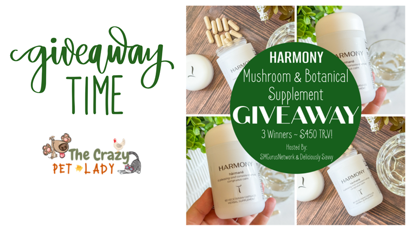 HARMONY Mushroom & Botanical Supplement Giveaway