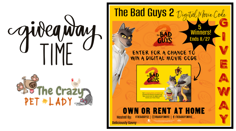 The Bad Guys 2 Digital Code Movie Giveaway