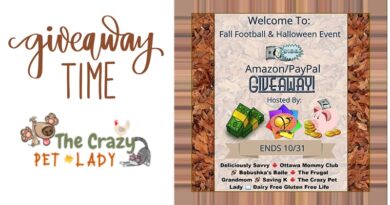 Fall Football and Halloween Amazon/PayPal Giveaway